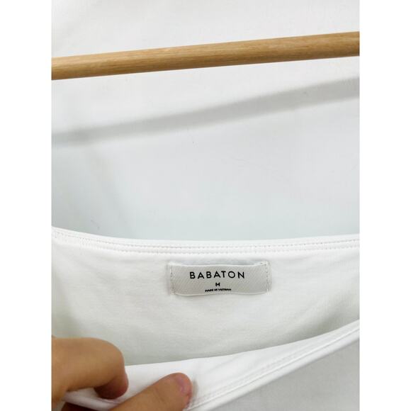 Babaton White Square Neck Bodysuit - Picture 3 of 4